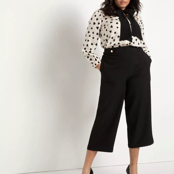 Eloquii Tie Neck Blouse - Picture 7 of 9